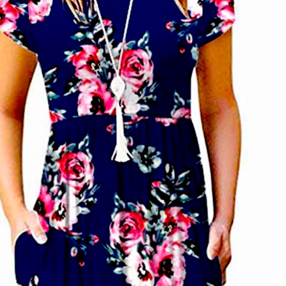 New in Bag VIISHOW Women's Short Sleeve Maxi Long Dress